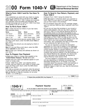 2000 Form 1040-V