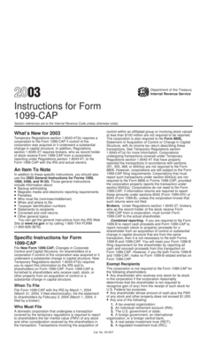 Instructions for Form 1099-CAP