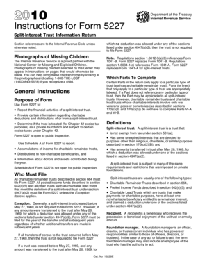 Instructions for Form 5227