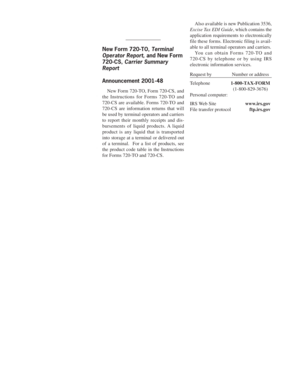 IRS Form 720-TO and 720-CS Guide