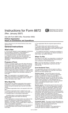 Form 8872 Instructions