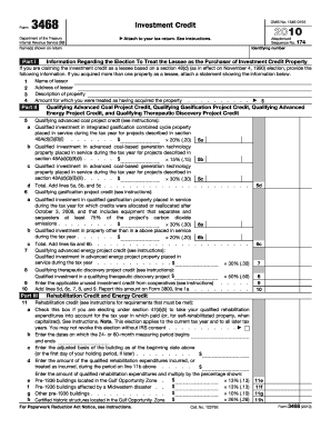 Form 3468 Investment Credit 2010