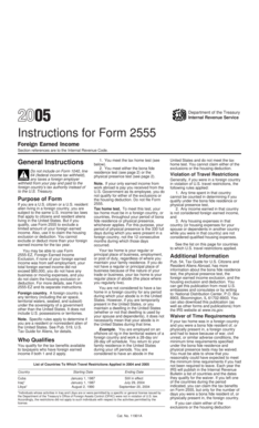 Instructions for Form 2555
