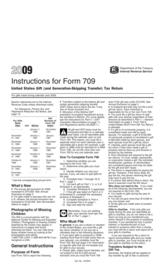 Instructions for Form 709