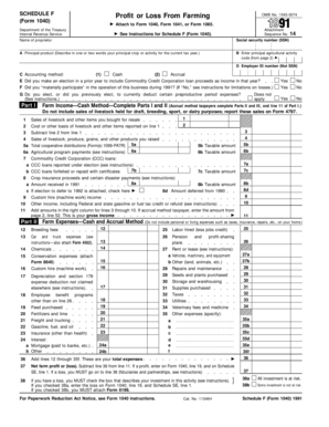 Schedule F Form 1040