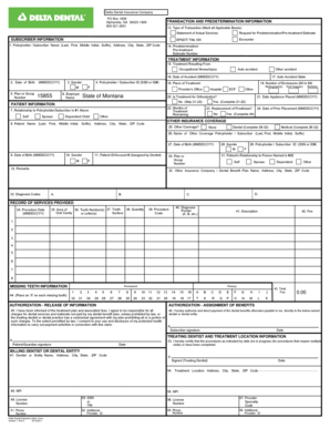 Delta Dental Enterprise Claim Form
