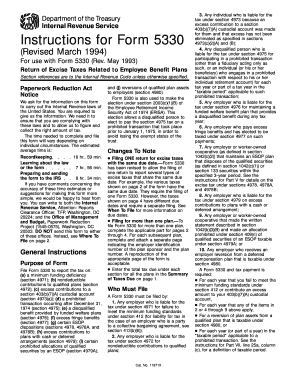 Instructions for Form 5330