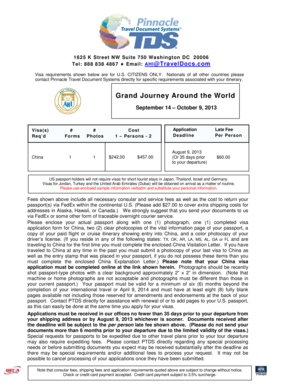 China Visa Application Form