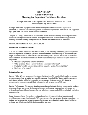 Kentucky Advance Directive