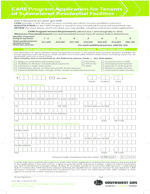 CARE Program Application for Tenants