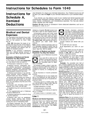 Instructions for Schedule A (Form 1040)