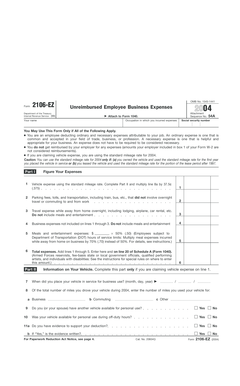 IRS Form 2106-EZ 2004