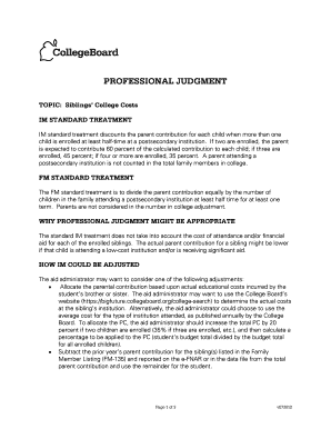 Sibling Enrollment Verification Form