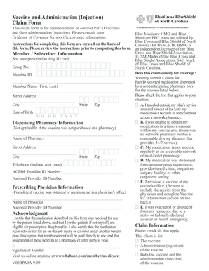 Medicare Part D Vaccine Claim Form