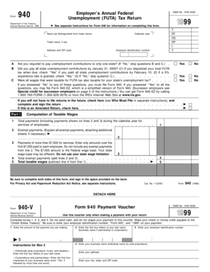 Form 940 Unemployment Tax Return
