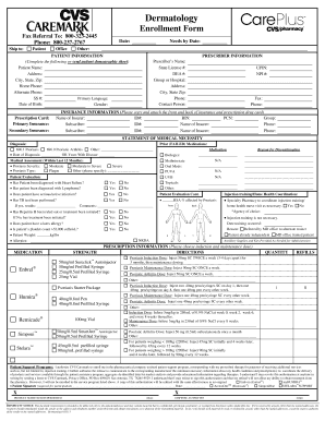 Dermatology Enrollment Form