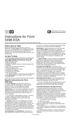 Instructions for Form 5498-ESA