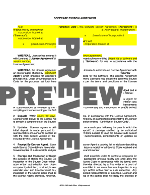 Software Escrow Agreement