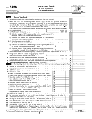 IRS Form 3468 Investment Credit