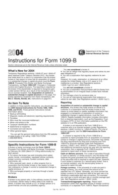 IRS Form 1099-B Instructions