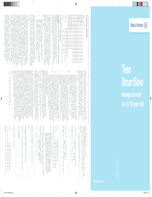 Teen SmartSave Account Application Form