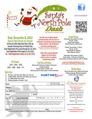 SantaDash Registration Form