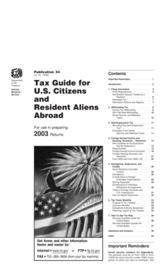 IRS Publication 54 Tax Guide