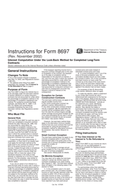 IRS Form 8697 Instructions