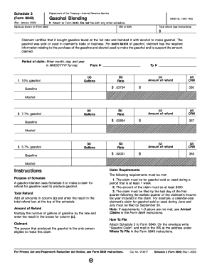 IRS Form 8849 Schedule 3