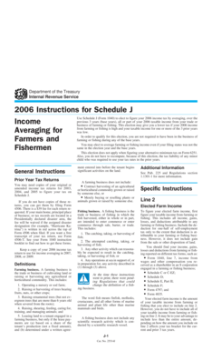 2006 Instructions for Schedule J