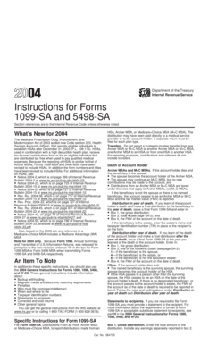 Instructions for Forms 1099-SA and 5498-SA