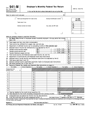 IRS Form 941-M