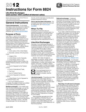 IRS Form 8824 Instructions