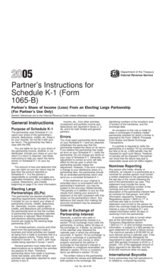 Partner’s Instructions for Schedule K-1 (Form 1065-B)