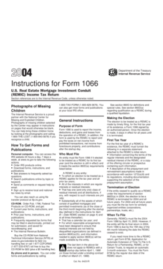 Instructions for Form 1066