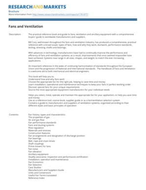 Fans and Ventilation Handbook