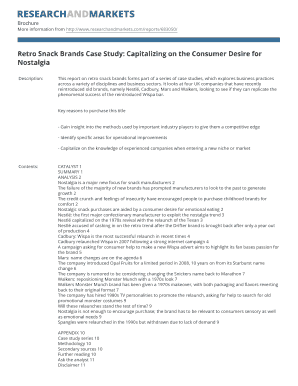 Retro Snack Brands Case Study