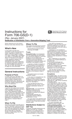 Form 706-GS(D-1) Instructions