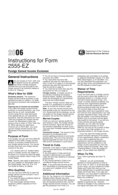 Instructions for Form 2555-EZ