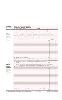 Schedule 1 Form 1040A
