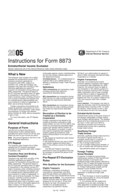 Instructions for Form 8873
