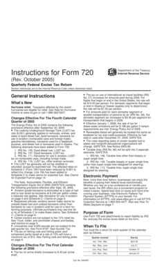 Form 720 Instructions