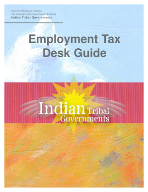 IRS Employment Tax Desk Guide for Indian Tribal Governments