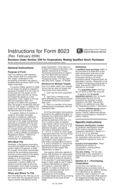 IRS Form 8023 Instructions
