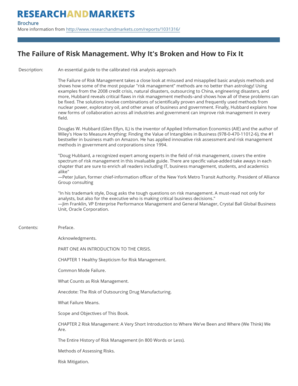 The Failure of Risk Management Guide