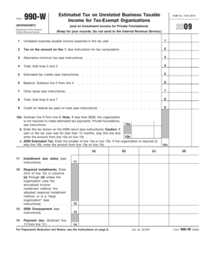 Form 990-W Worksheet