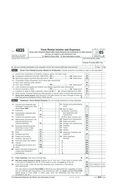 IRS Form 4835 (2005)
