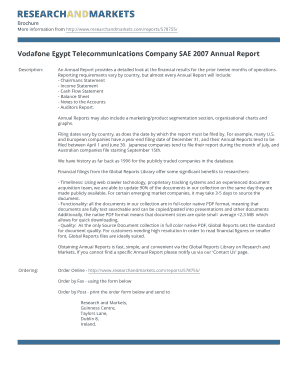 Vodafone Egypt Telecommunications Company SAE 2007 Annual Report