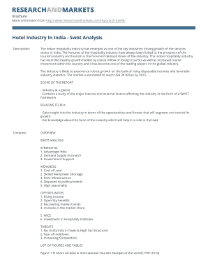 Hotel Industry in India SWOT Analysis
