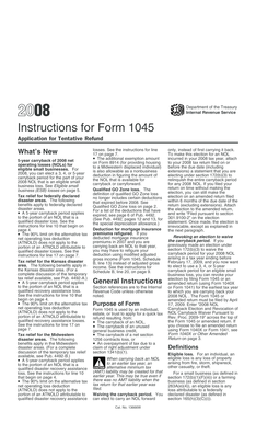 Instructions for Form 1045